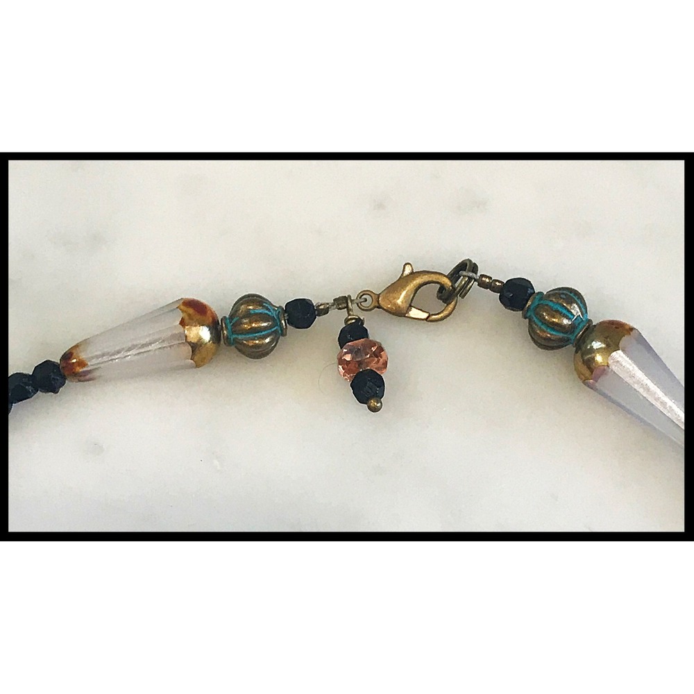 Upcycled Religious Medallion & Vintage Watch Charm Necklace Earring Set - Picture 5 of 5